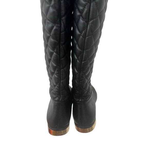 Vince Camuto Black Leather Riding Boots size 10 - Picture 11 of 13